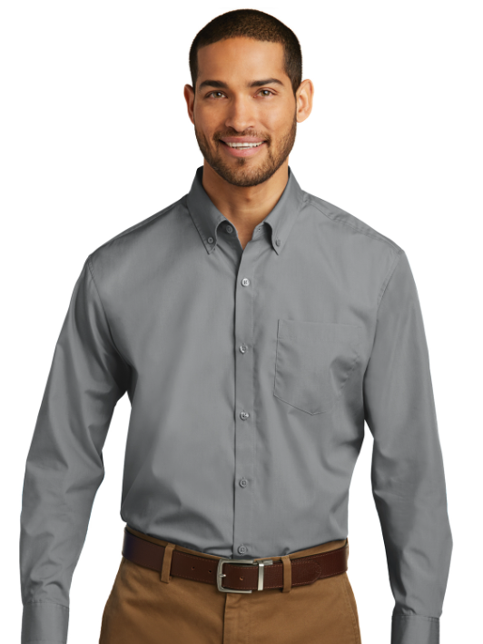 Port Authority® Long Sleeve Carefree Poplin Shirt