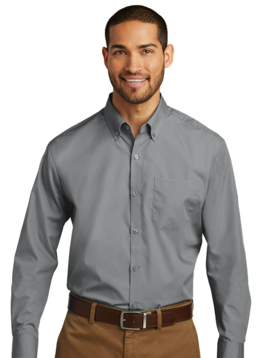Long Sleeve Carefree Poplin Shirt