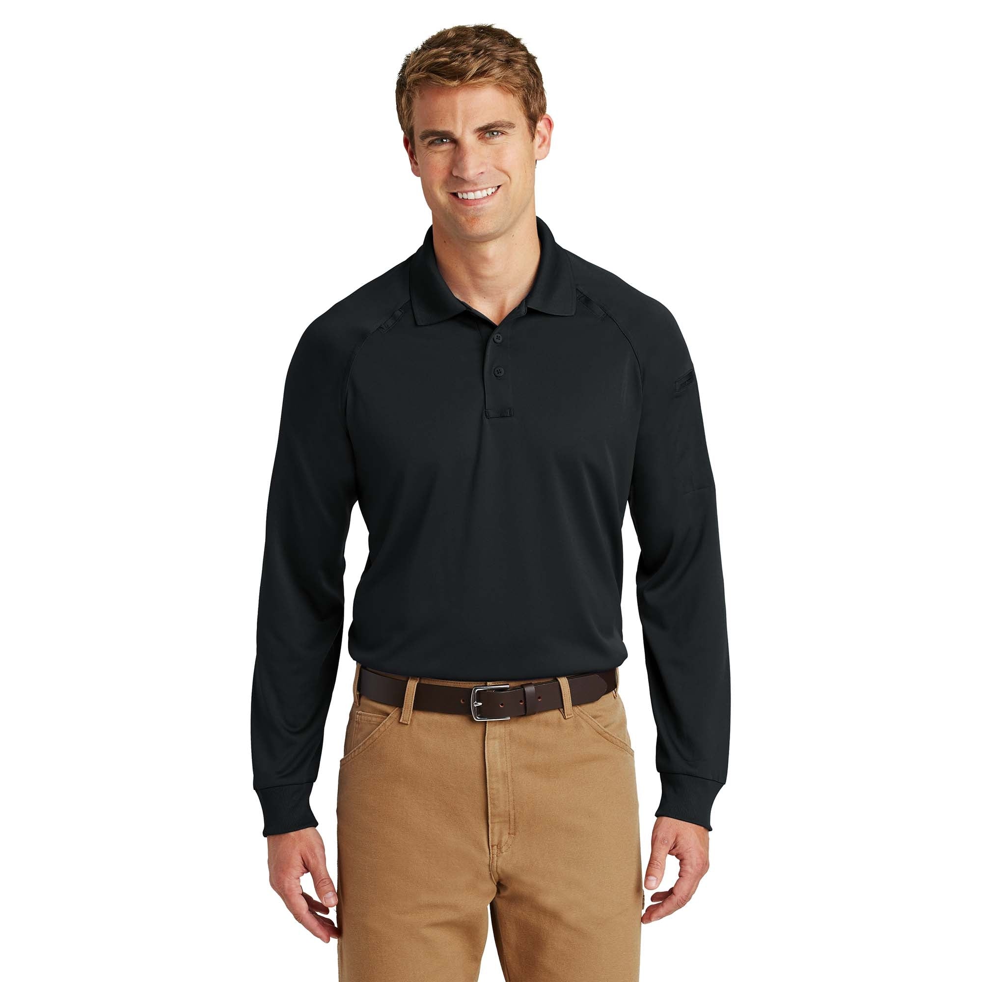 CornerStone® Select Long Sleeve Snag-Proof Tactical Polo