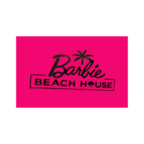 Screen Printing - (Barbie Beach House) in Black