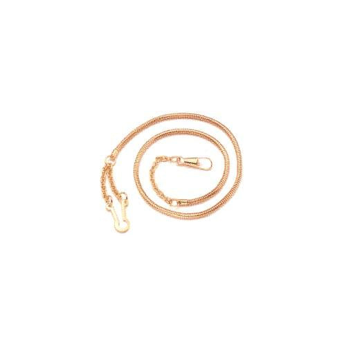 Gold Snake Whistle Chain, Button Style
