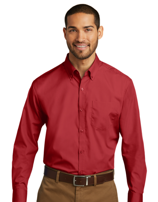 Long Sleeve Carefree Poplin Shirt
