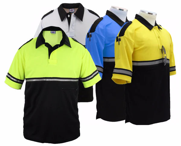 Two Tone Short Sleeve Bike Patrol Shirt with Zipper Pocket