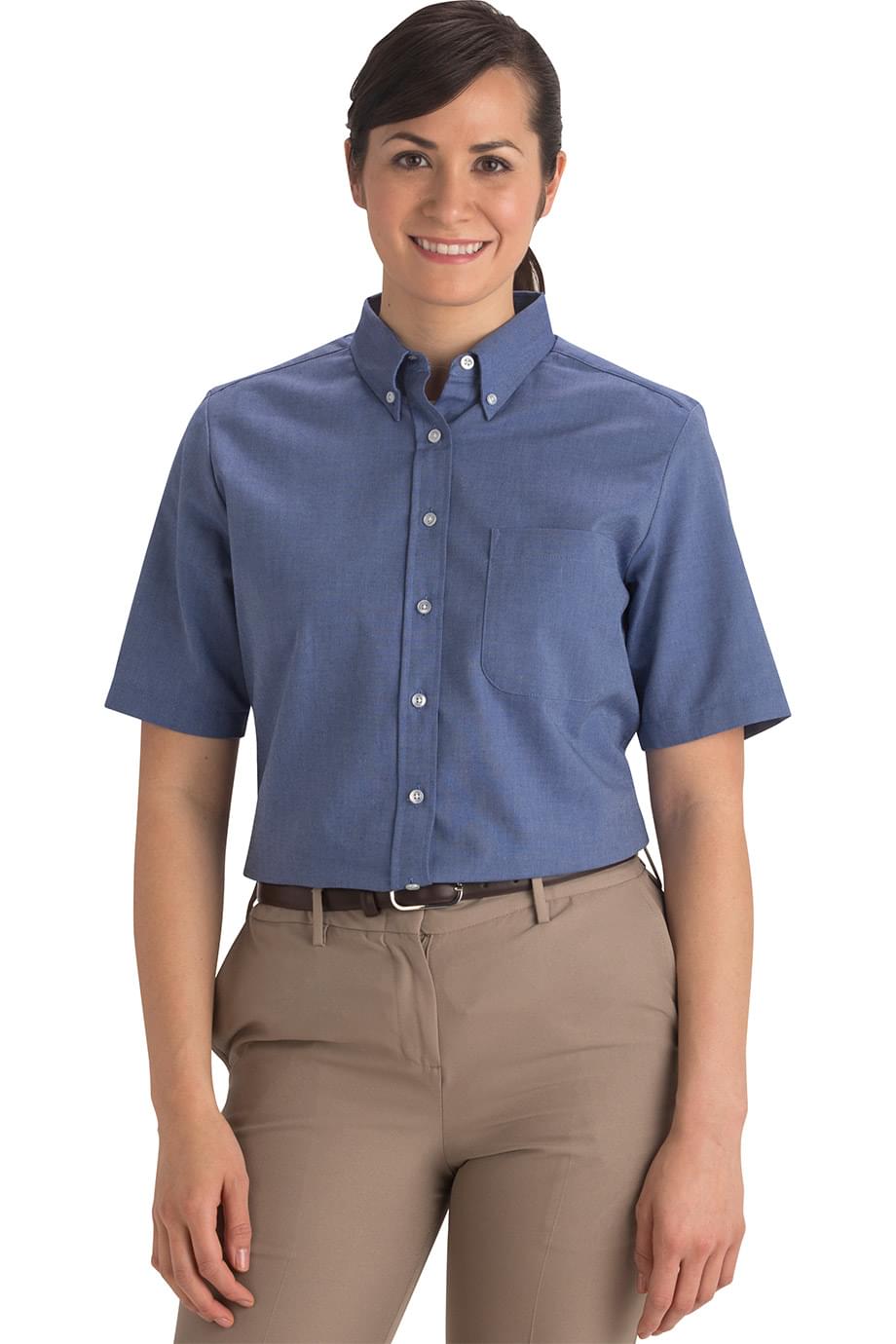 Easy Care Oxford Short Sleeve Ladies Shirt