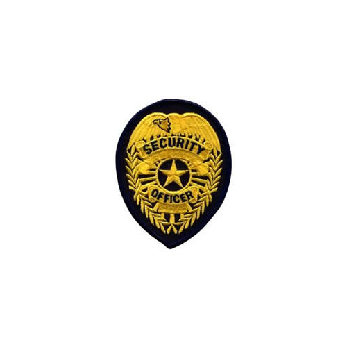Patch Badge (Security Officer W Star) on Navy PLB