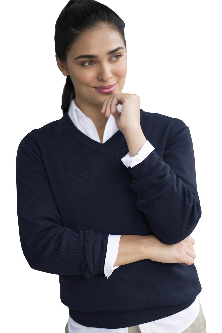 Essential V-Neck Acrylic Sweater