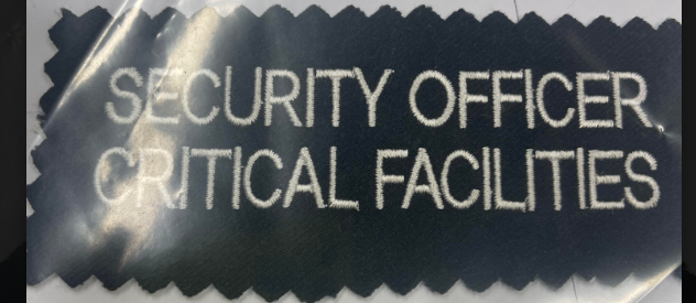 Embroidery (Security Officer Critical Facilities)