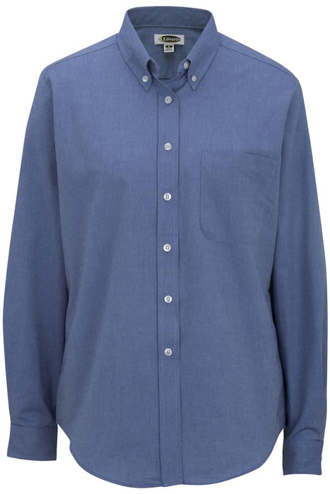 Ladies Long Sleeve Oxford