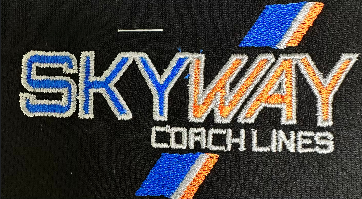 Embroidery (Skyway Coach Lines) Left Chest