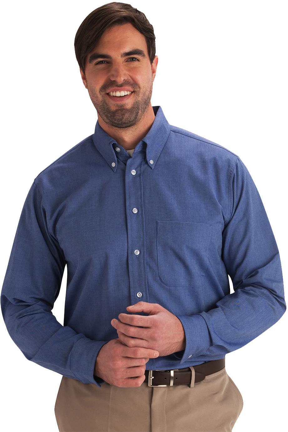 Easy Care Oxford Long Sleeve Mens Shirt