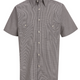 Short Sleeve Microcheck Uniform Shirt