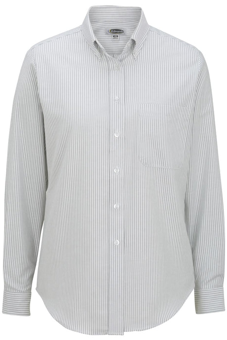 Ladies Long Sleeve Oxford
