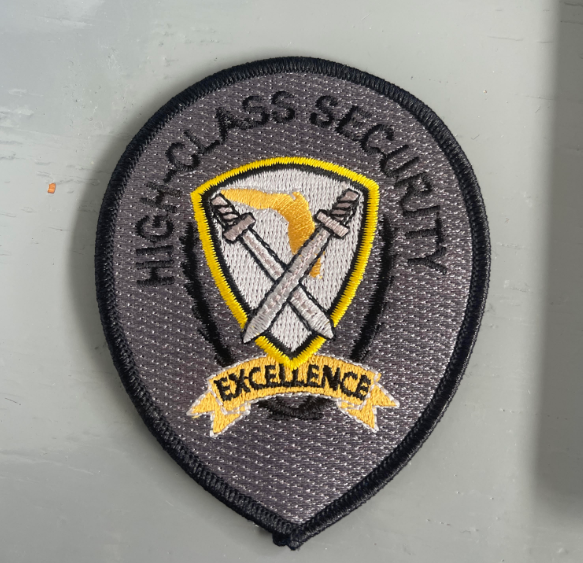 Patch (High Class Security) 2 8/16" x 3 3/4"