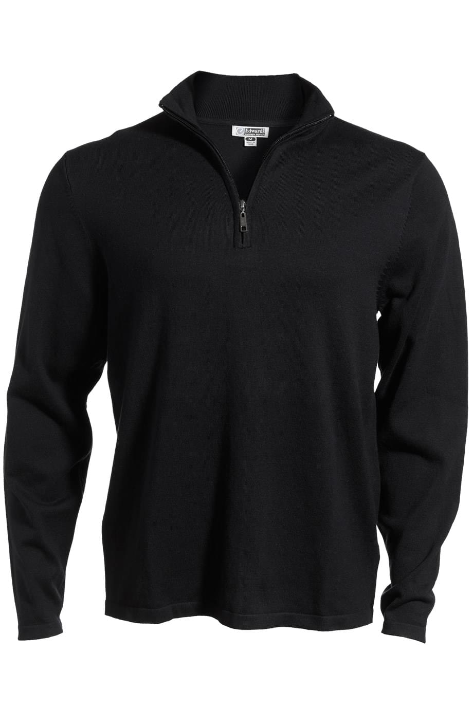 Quarter-Zip Cotton Blend Sweater