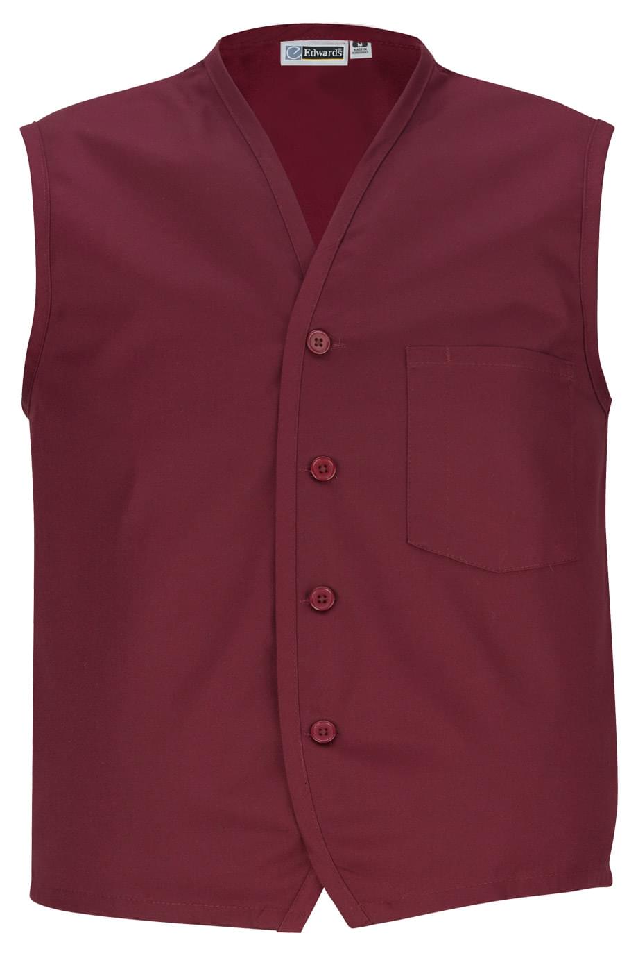 Twill Vest With Waist Pockets