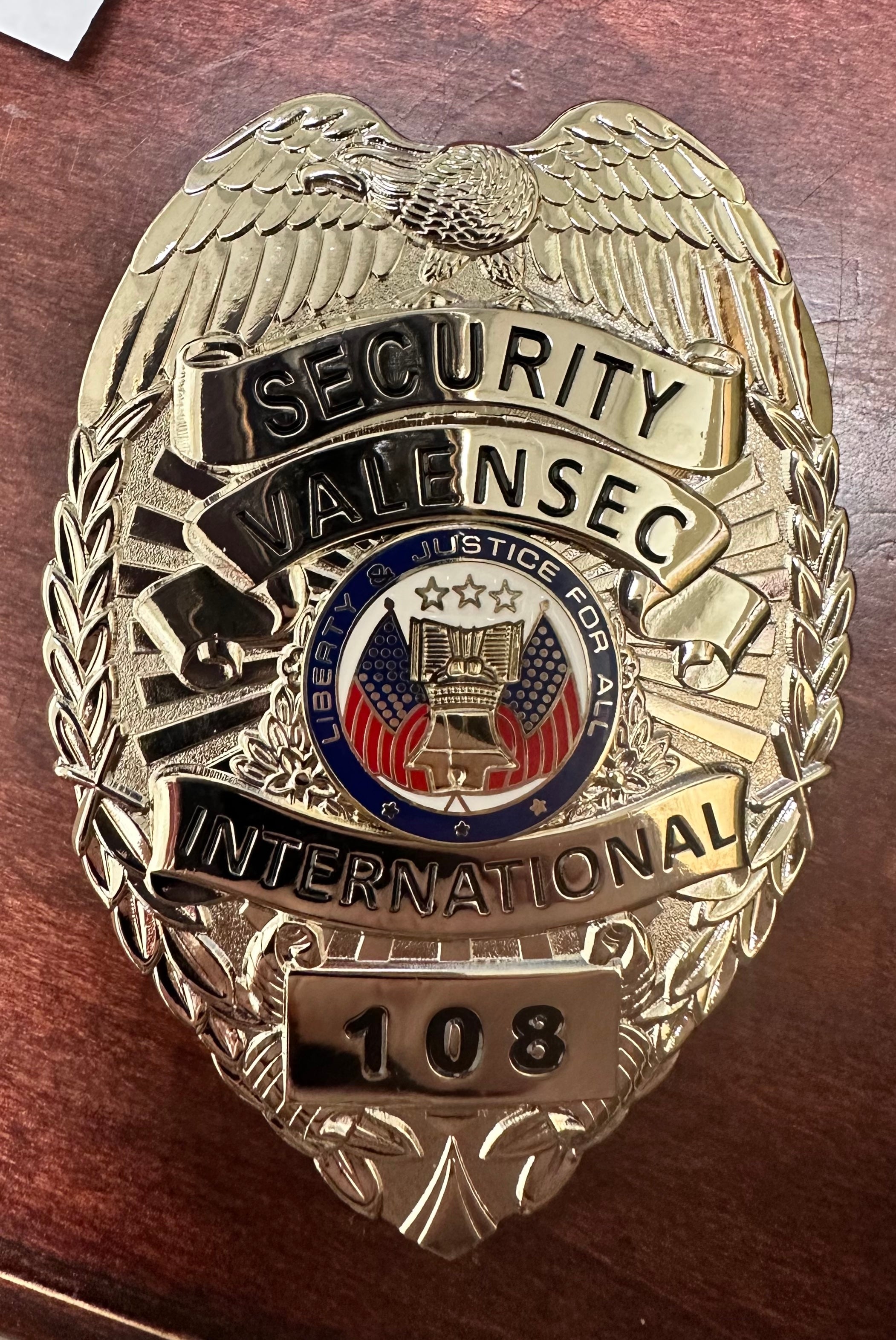 Metal Badge (Security Valensec International 131)
