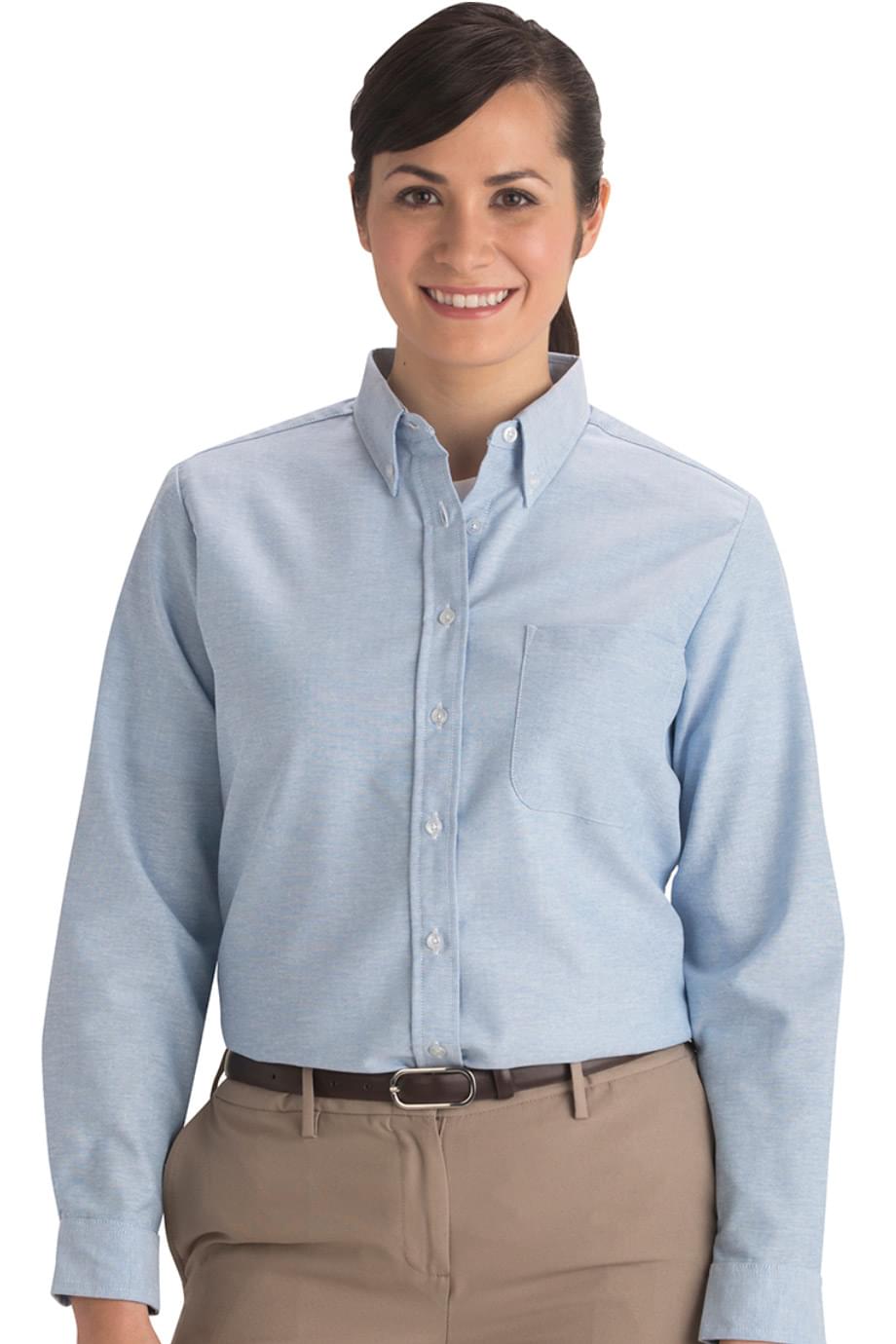 Easy Care Oxford Long Sleeve Ladies Shirt