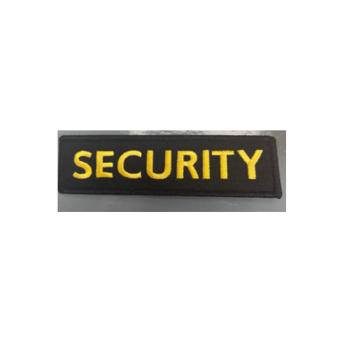 Patch (Security) Gold on Black Rocker PRB