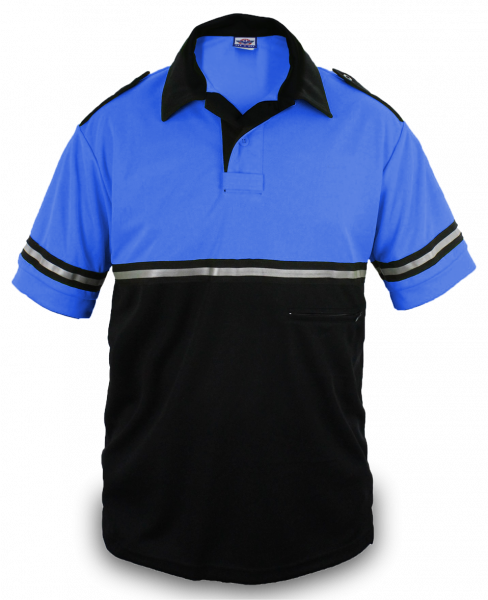 Two Tone Bike Patrol Shirt With Zipper Pocket - Short Sleeve