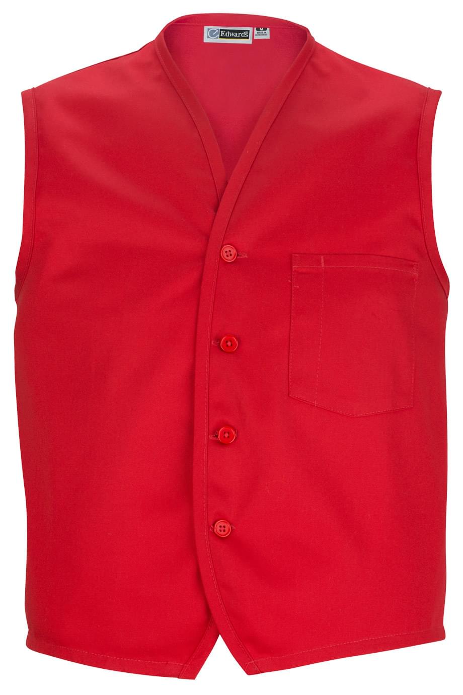 Twill Vest With Waist Pockets