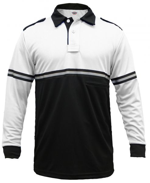 Two Tone Bike Patrol Shirt With Zipper Pocket Long Sleeve