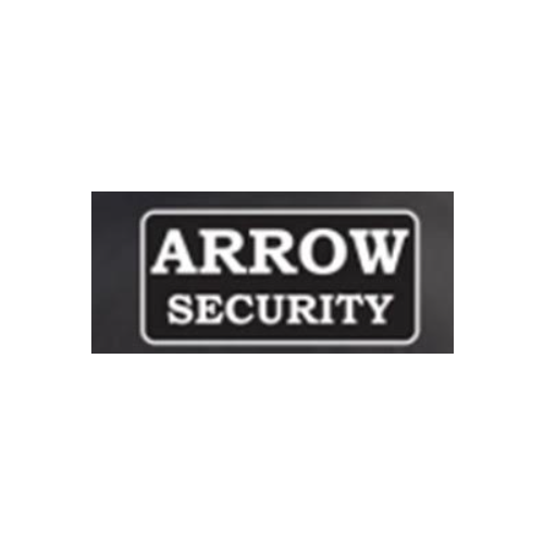 Patch (Arrow Security on Back) White Lettering on Black