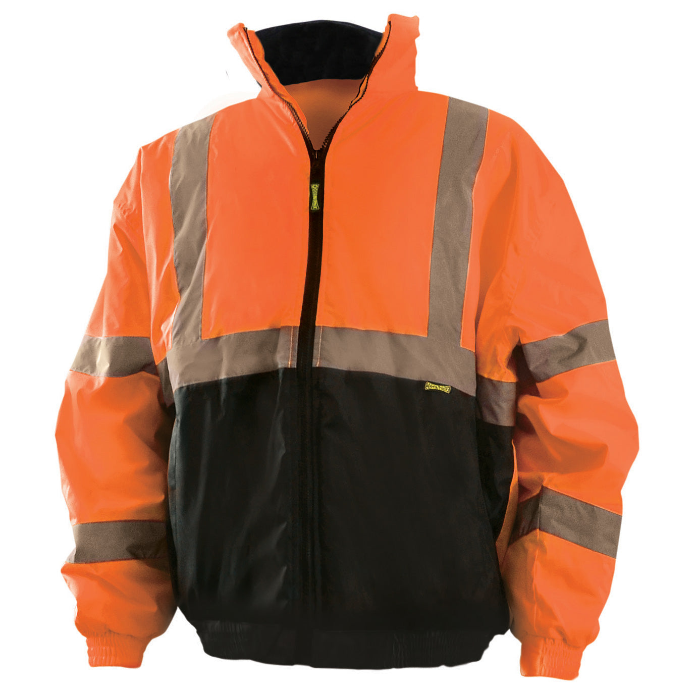 OccuNomix LUX-250-JB-B Type R Class 3 Value Black Bottom Bomber Jacket