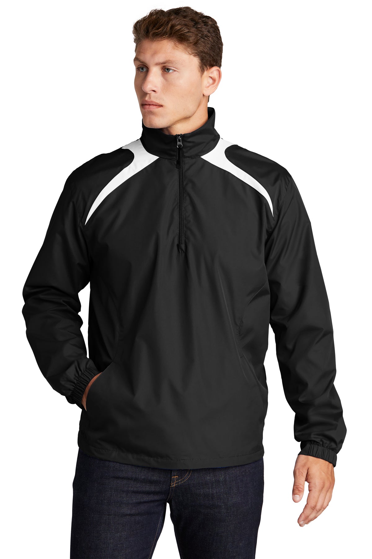 Sport-Tek® Fleece-Lined Colorblock Jacket