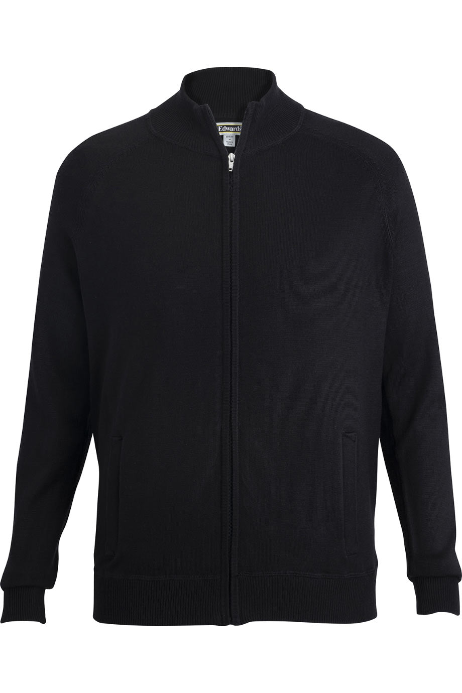 Full-Zip Sweater Jacket With Pockets